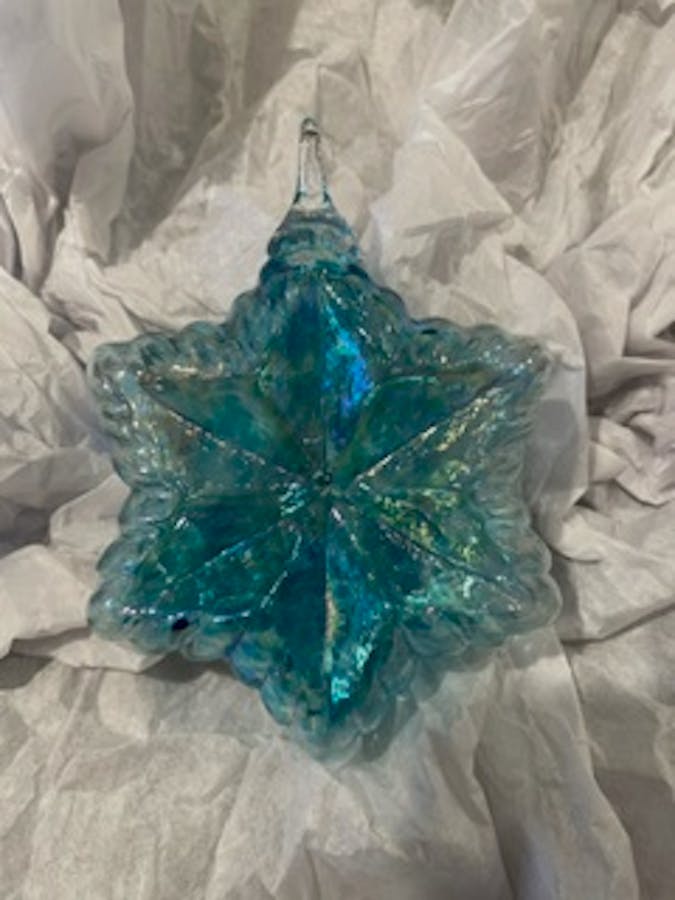 Aqua Star Ornament