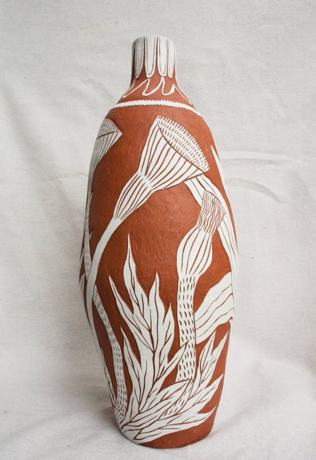 Tulip and Bird vase