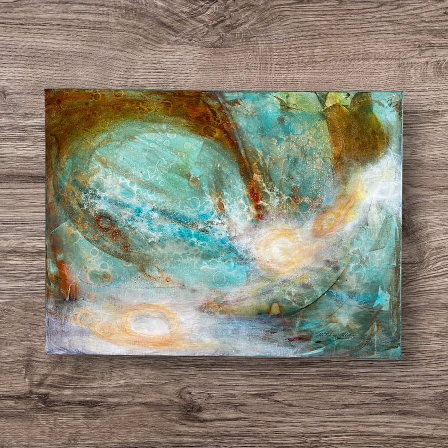 Painting by Gretchen Allison